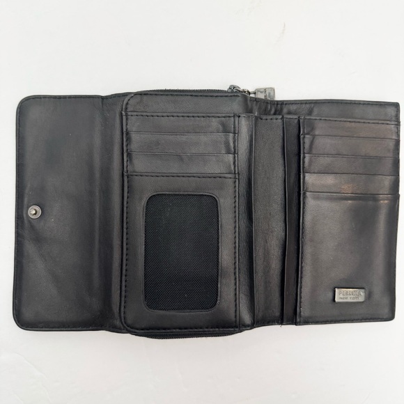 Perlina Black Leather Bifold Wallet - Picture 5 of 13